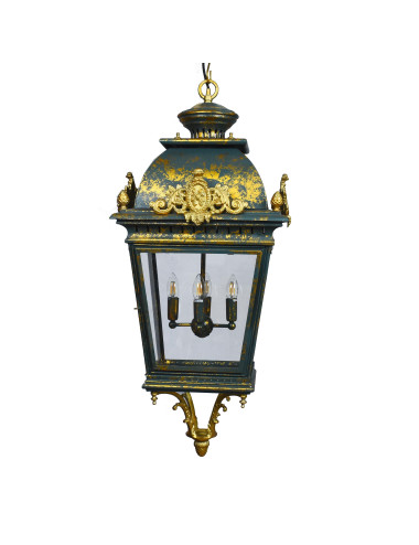 LANTERNE SUSPENDUE CASINO (GREEN & GOLD)