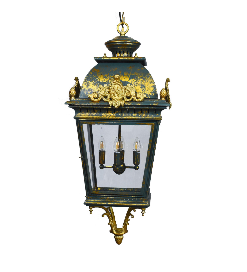 LANTERNE SUSPENDUE CASINO (GREEN & GOLD)