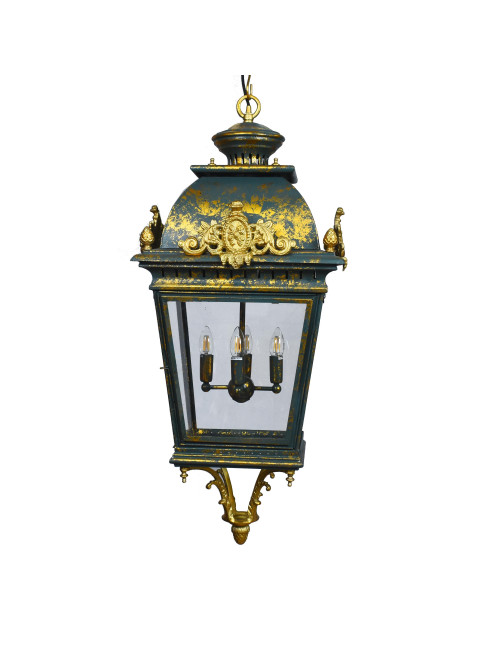 LANTERNE SUSPENDUE CASINO (GREEN & GOLD)