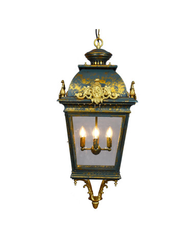 LANTERNE SUSPENDUE CASINO (GREEN & GOLD)