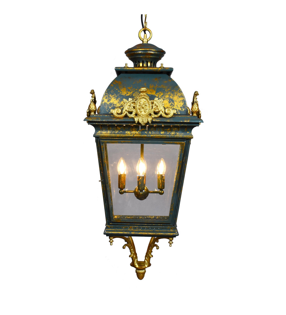 LANTERNE SUSPENDUE CASINO (GREEN & GOLD)
