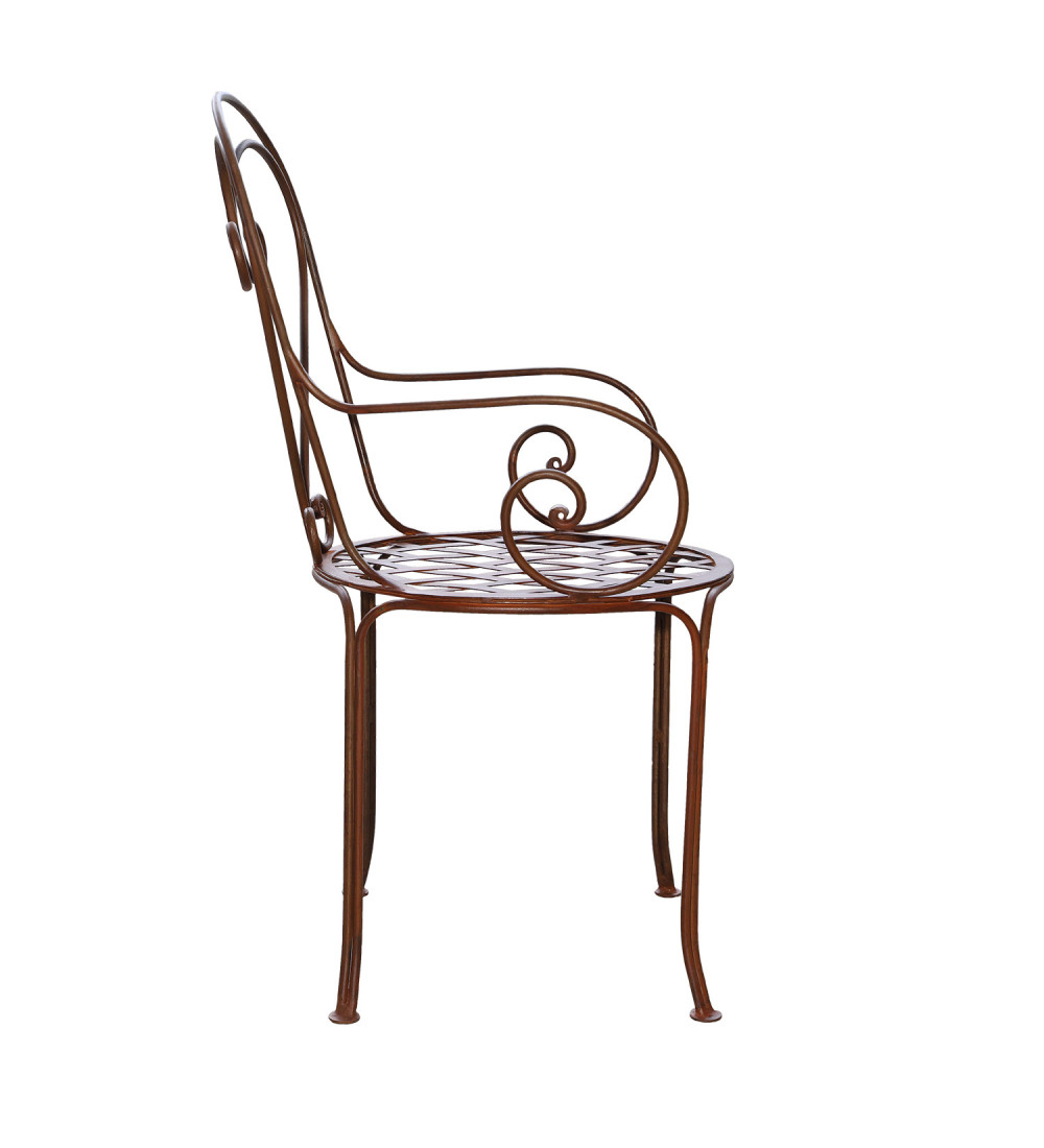 FAUTEUIL COEUR EN FER