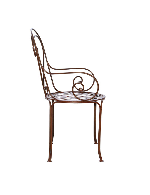 FAUTEUIL COEUR EN FER