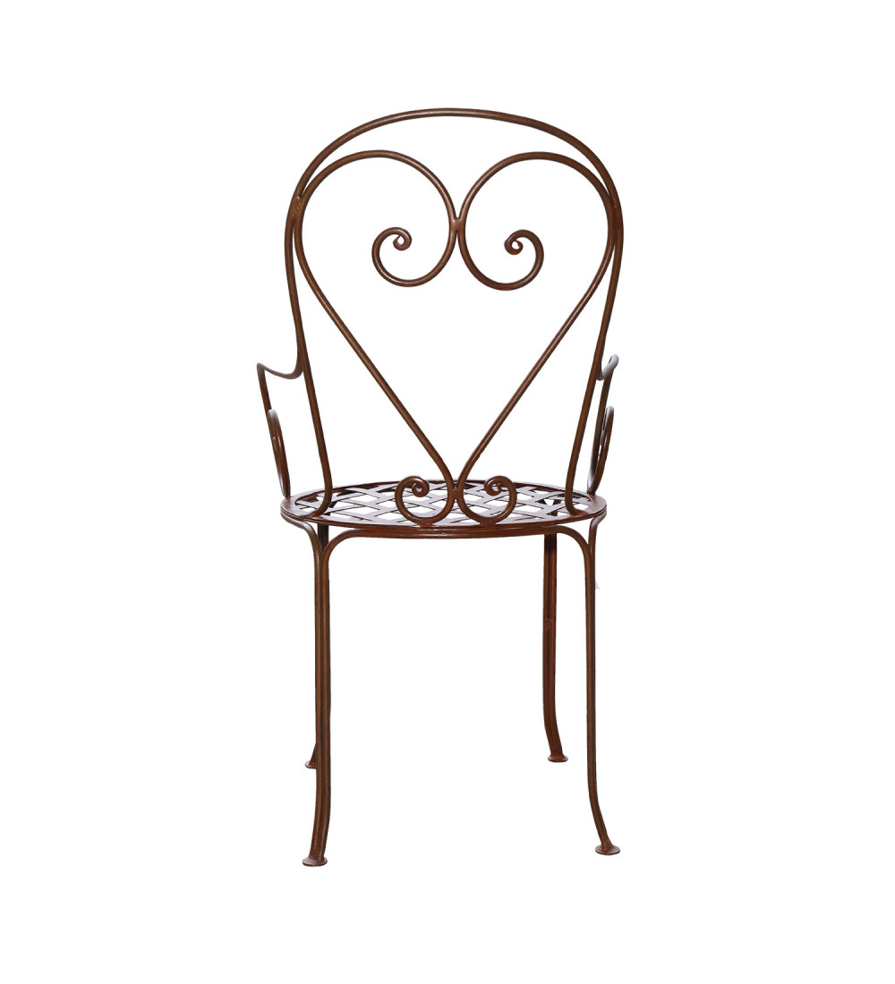 FAUTEUIL COEUR EN FER