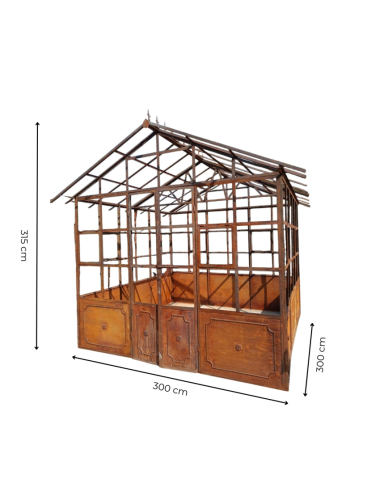 Lanterns of the Past | GARDEN GREENHOUSE H315 : Wrought iron structure