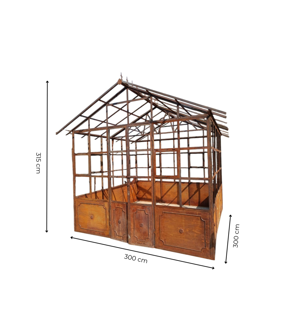 METAL GARDEN GREENHOUSE H315