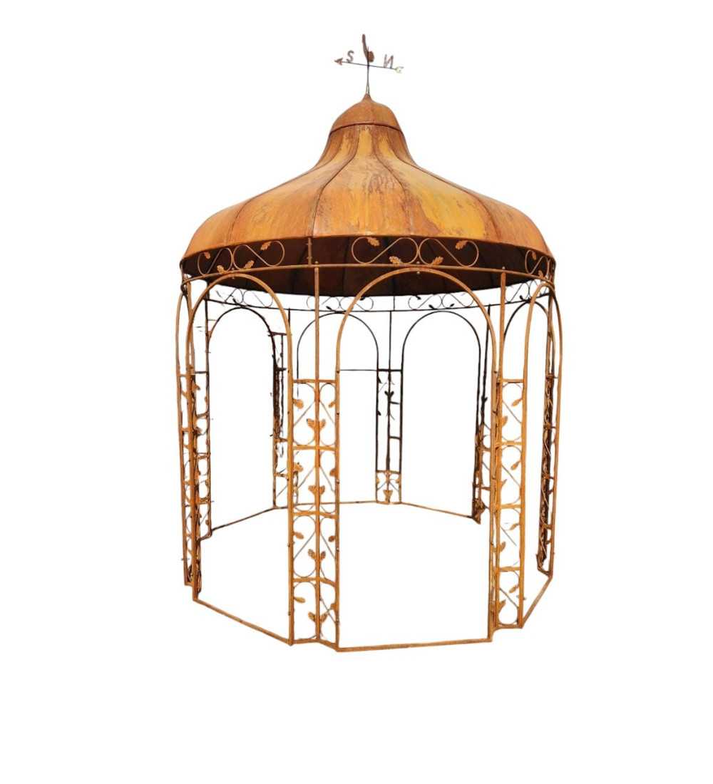 ROUND IRON KIOSK WITH ROOF D300