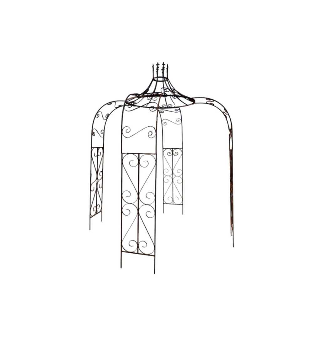 ROUND KIOSK WITH IRONWORK H330